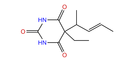 5-Ethyl-5-(1-methyl-2-butenyl)-barbituric acid